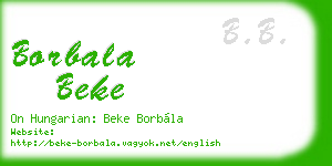 borbala beke business card